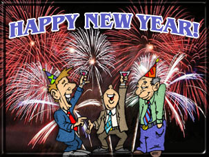 happy new year, fireworks celebration
