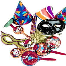 new year hats and masks