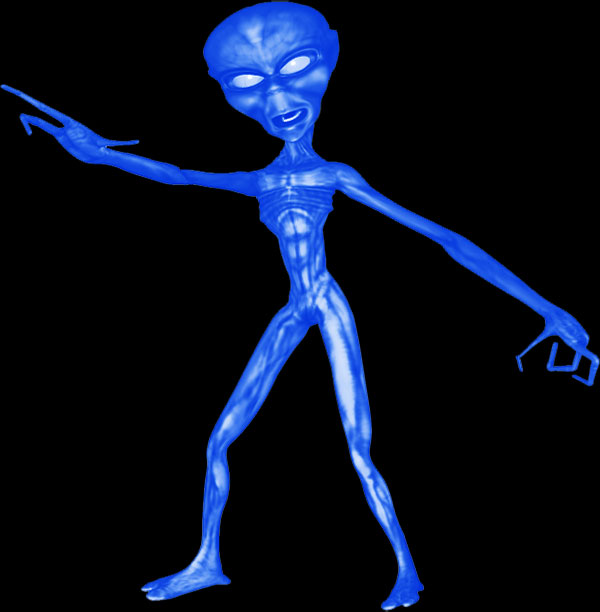 blue alien