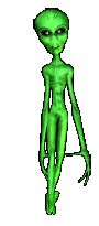 animated green alien