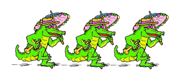 dancing alligators