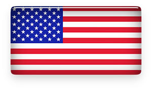 American flag glass design