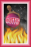 hottie avatar with fire and frame