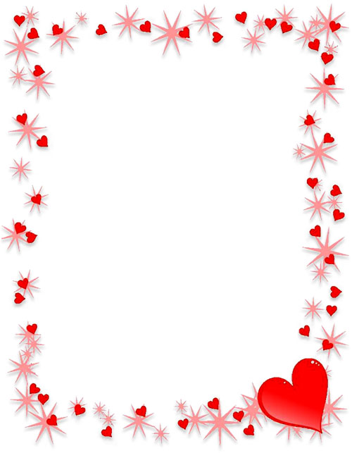 valentine heart border