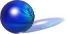 bullet with blue reflection