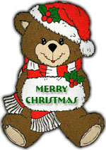 Christmas bear Merry Christmas
