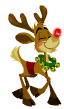 Rudolph with bells animation