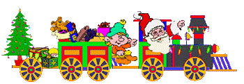 Christmas train animation