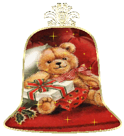 Christmas bell bear