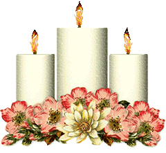 Christmas candles flowers