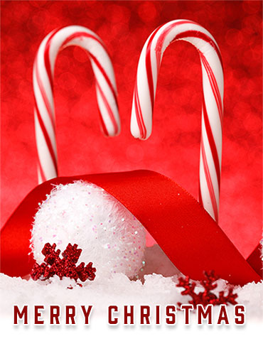 snow candy canes