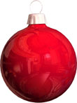red christmas tree ornament