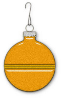 round amber ornament