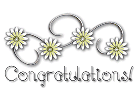 congratulations with flowers