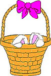basket white bunny