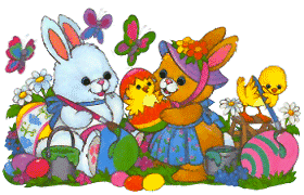 Easter bunnies animation