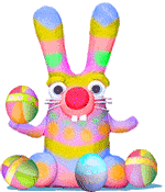 colorful Easter bunny