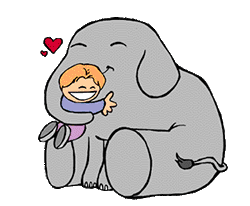 elephant hug