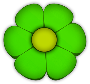 green and yellow flower