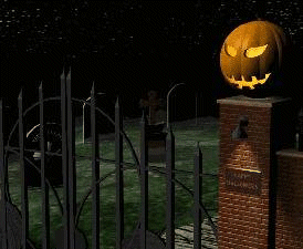 Halloween scene animation