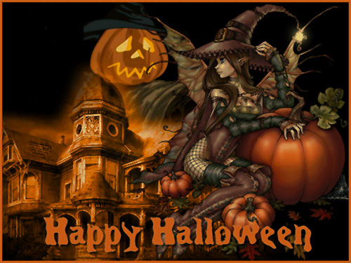 haunted house Happy Halloween