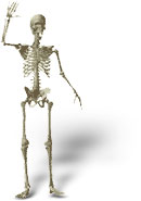 skeleton waving image