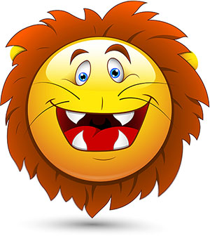 smiley lion