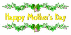 mother's day animation with flowers