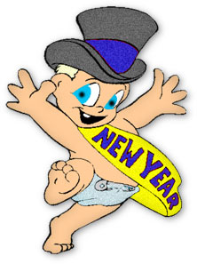 new year baby clipart 2022