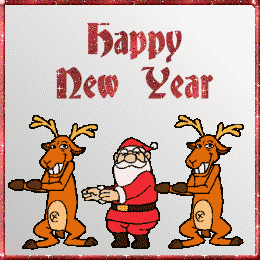 reindeer new year animation