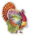 brightly colored turkey