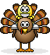 animated turkey and friend