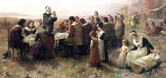 a Thanksgiving feast