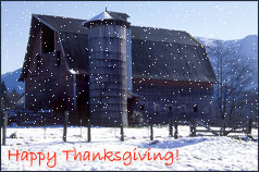 barn on thanksgiving