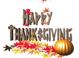 happy thanksgiving animations with fall leaves