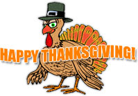 turkey saying happy thanksgiving