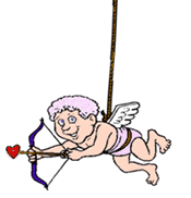 animated cupid in flight