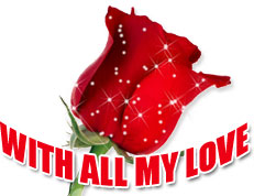 rose with all my love