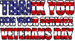 Veterans Day - Thank You For Your Service